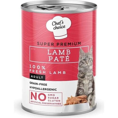 Chef's Choice Tahılsız Kuzu Etli Ezme Kedi Konservesi 400 GR | SRC: Barcode: 8681465603702